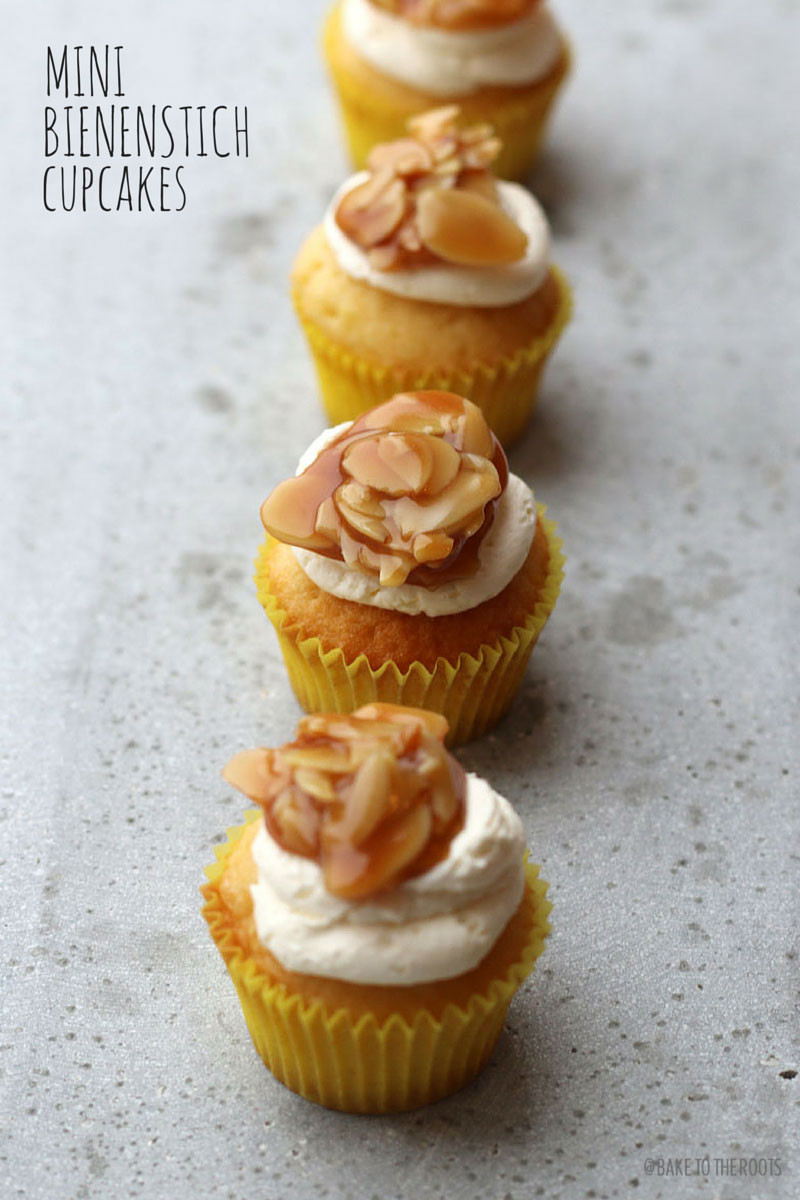 How Long To Bake Mini Cupcakes
 Mini Bienenstich Bee Sting Cupcakes – Bake to the roots