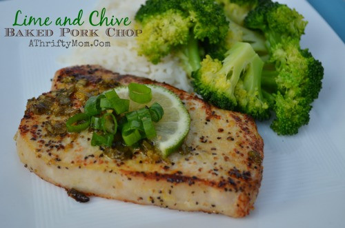 How Long To Bake Pork Chops At 375
 Baked Pork Chops with Lime and Chive Easy Pork Chop Recipe