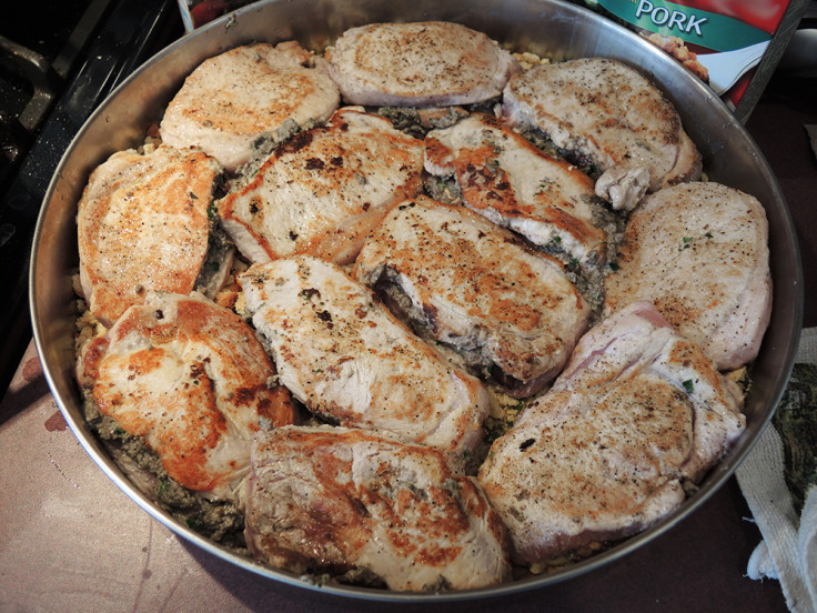 How Long To Bake Pork Chops At 375
 Mushroom Stuffed Pork Chops Baked in Stuffing – Home Is A