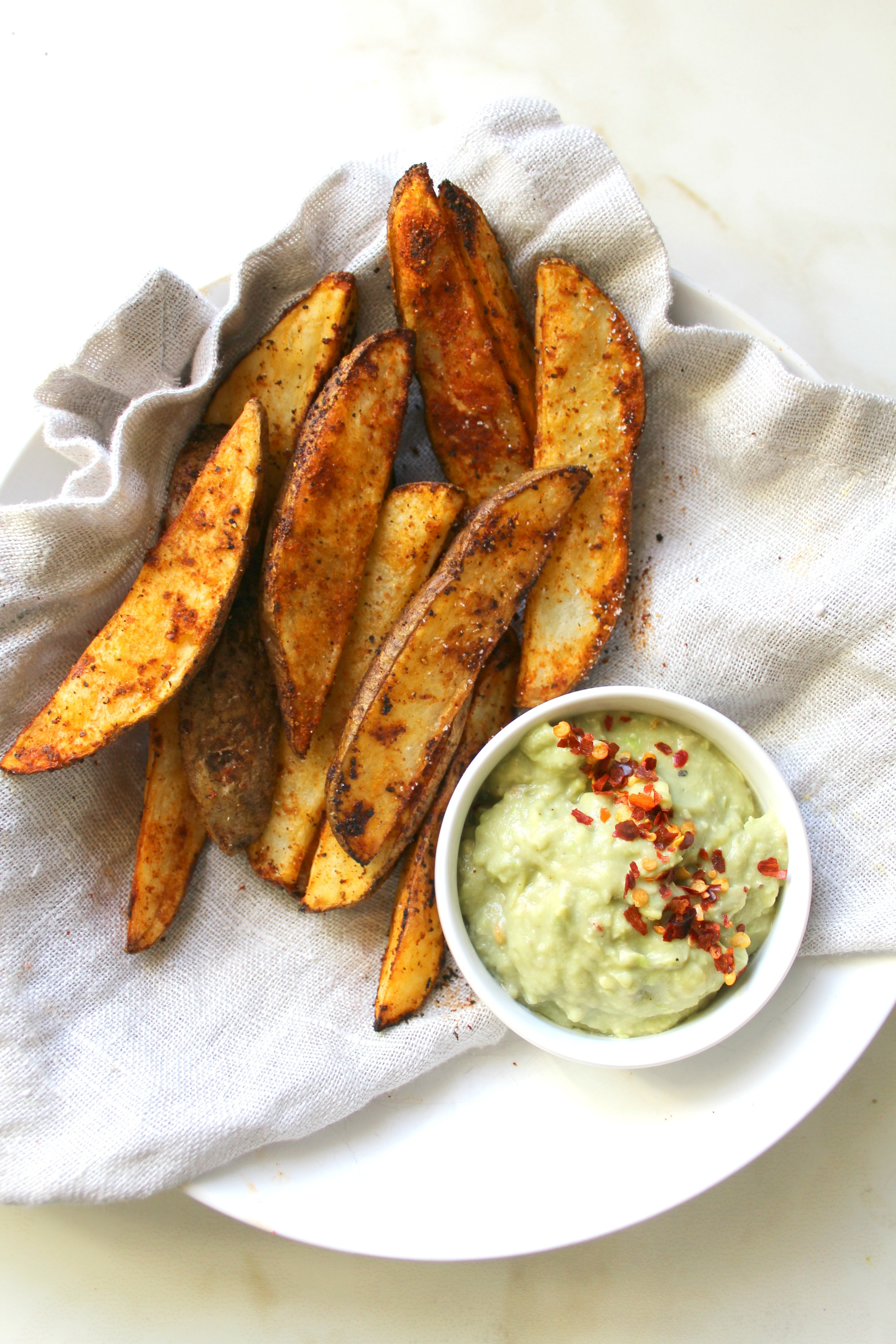 How Long To Bake Potato Wedges
 Potato Wedges with Vegan Avocado Dip This Savory Vegan