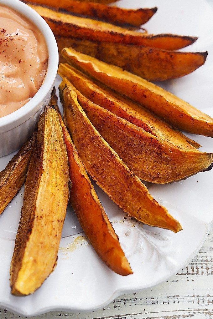 How Long To Bake Potato Wedges
 Extra Crispy Baked Sweet Potato Fries Layers Happiness