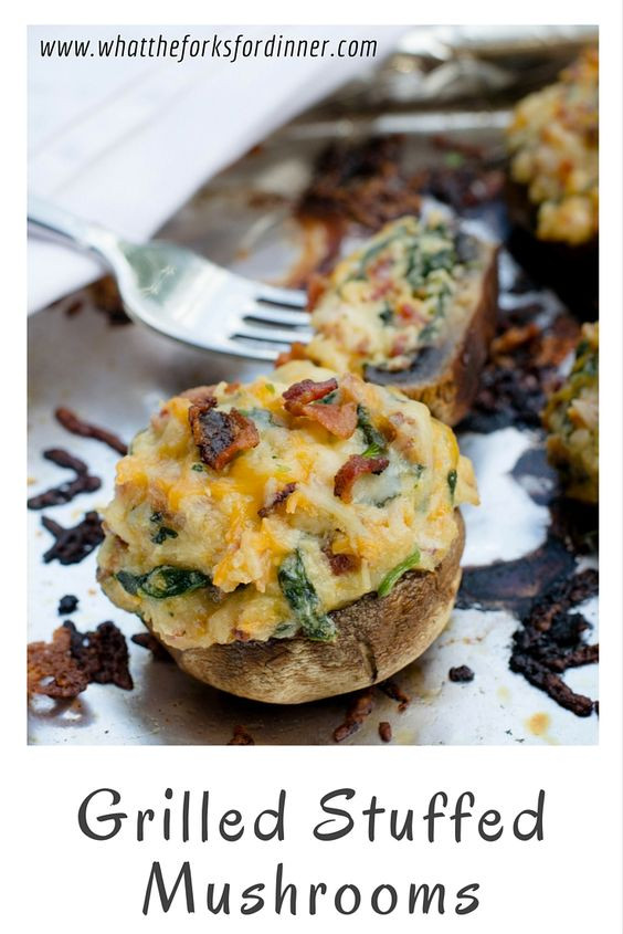 How Long To Bake Stuffed Mushrooms
 Grilled Stuffed Mushrooms Recipe