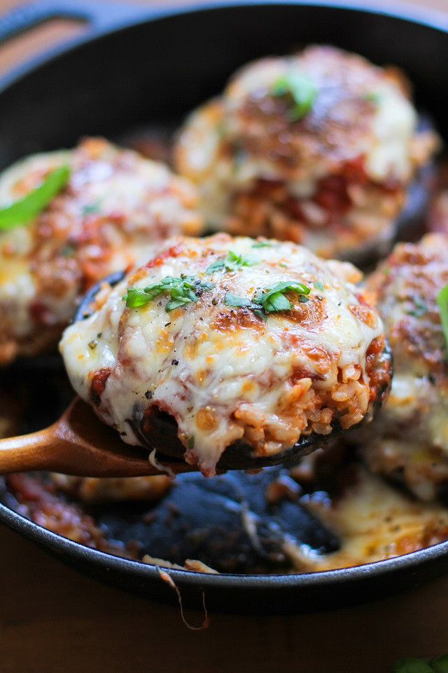 How Long To Bake Stuffed Mushrooms
 Stuffed Portobello Mushroom Pizzas The Roasted Root