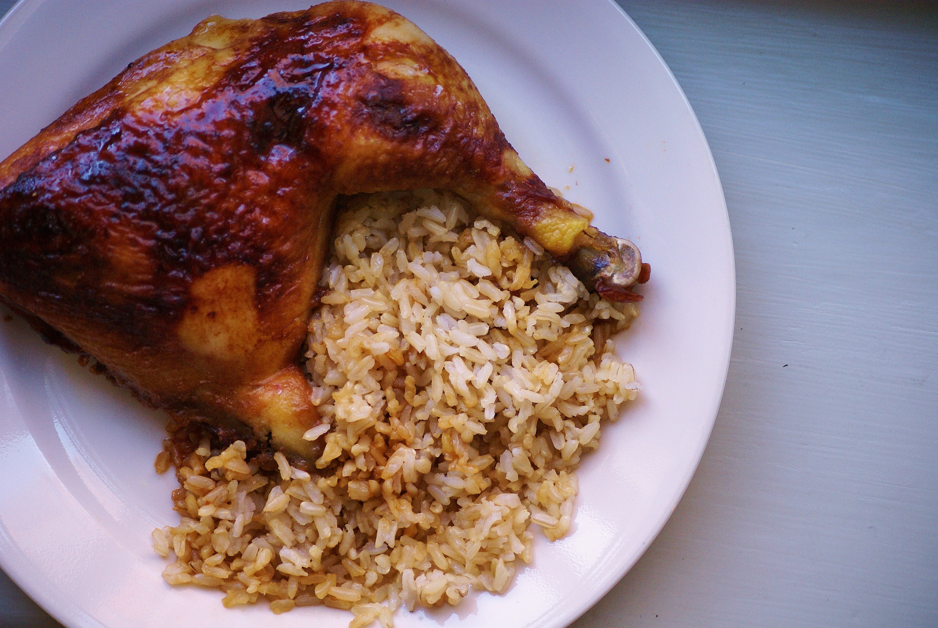 How Long To Bake Whole Chicken At 350
 Honey Baked Chicken with Baked Brown Rice