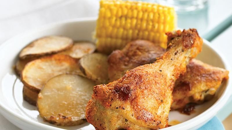 How Long To Cook Chicken Legs In Oven At 425
 Oven Baked Chicken recipe from Betty Crocker