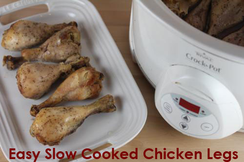 How Long To Cook Chicken Thighs In Crock Pot
 Easy Slow Cooked Chicken Legs