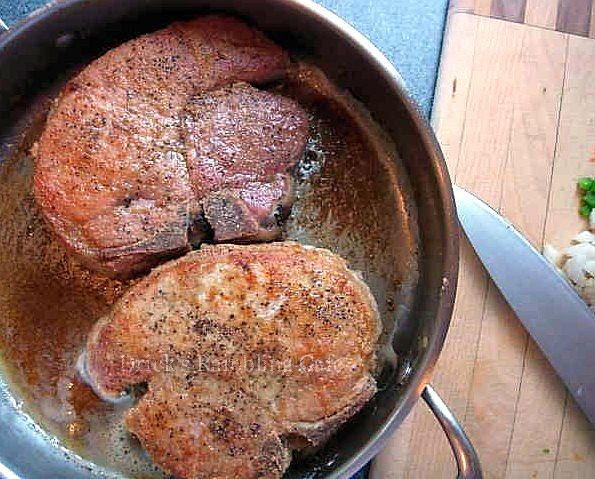 How Long To Fry Thick Pork Chops
 Seasoned Country Fried Thick Cut Pork Chops Drick s