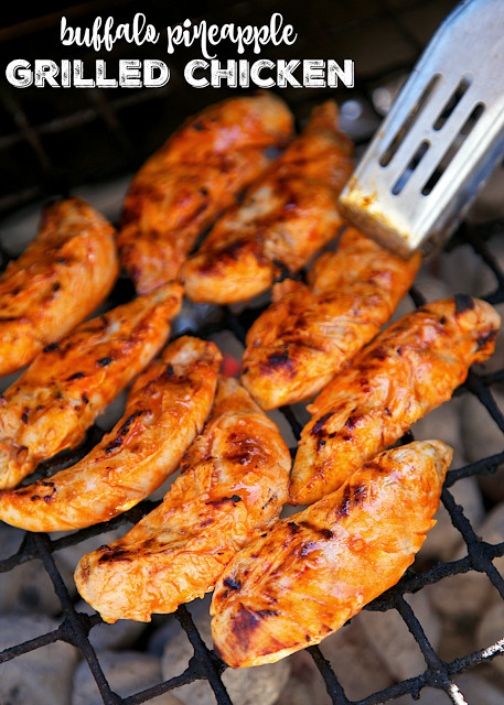 How Long To Grill Chicken Tenders
 Buffalo Pineapple Grilled Chicken by Stephanie Parker