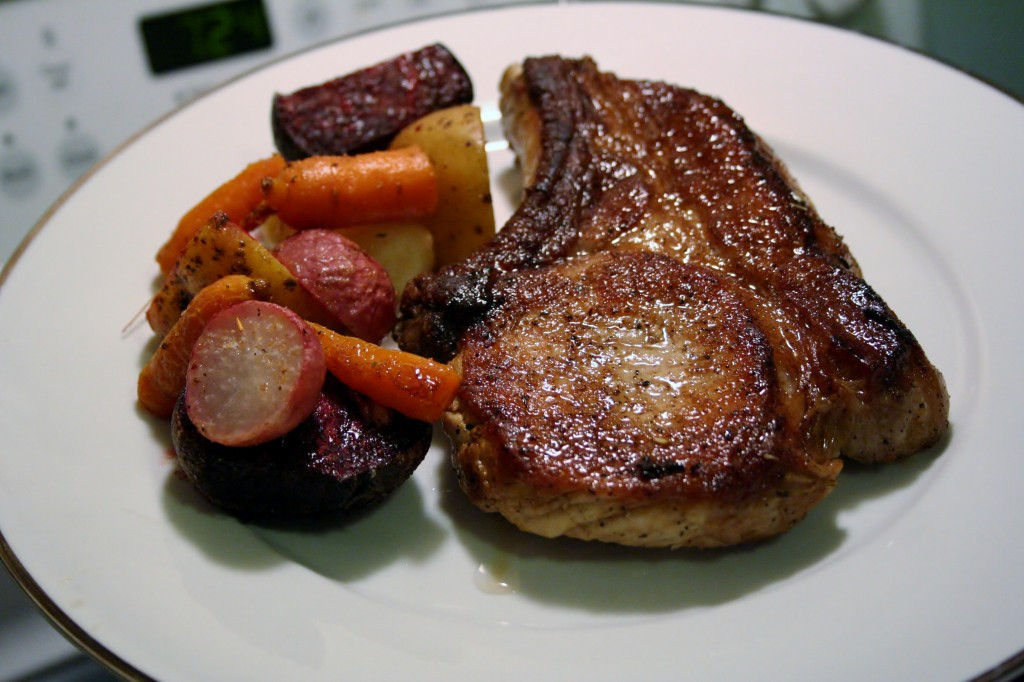 How Long To Pan Fry Pork Chops
 Roasted Ve ables Pan Fried Pork Chops and The Art of