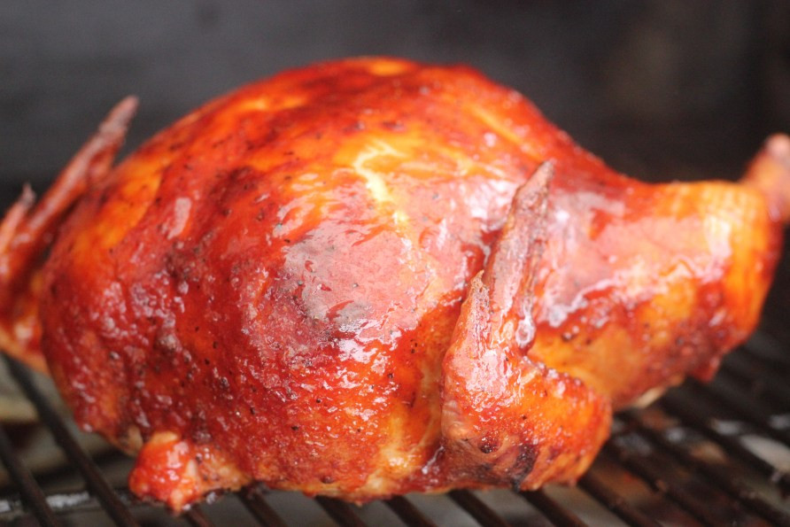 How Long To Smoke A Whole Chicken
 Whiskey Peach Smoked Pulled Chicken Recipe