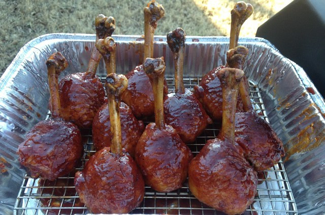 How Long To Smoke Chicken Legs
 Smoked Chicken Lollipops recipe on smoker