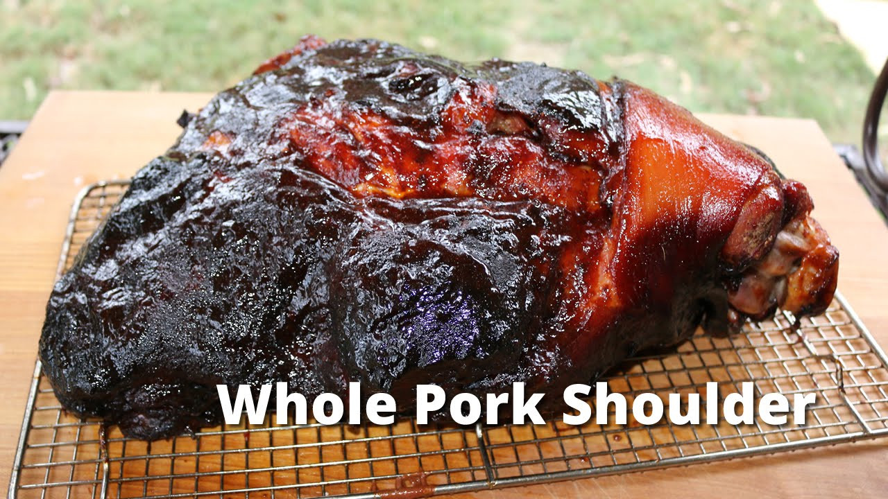 How Long To Smoke Pork Shoulder
 Whole Pork Shoulder Recipe I Love Grill