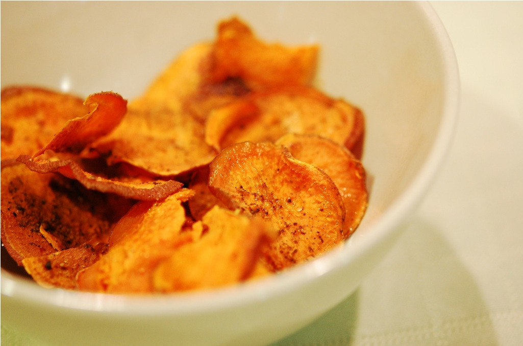 How Many Carbs In A Baked Potato
 Baked Sweet Potato Chips Low Carb Just Paleo Food