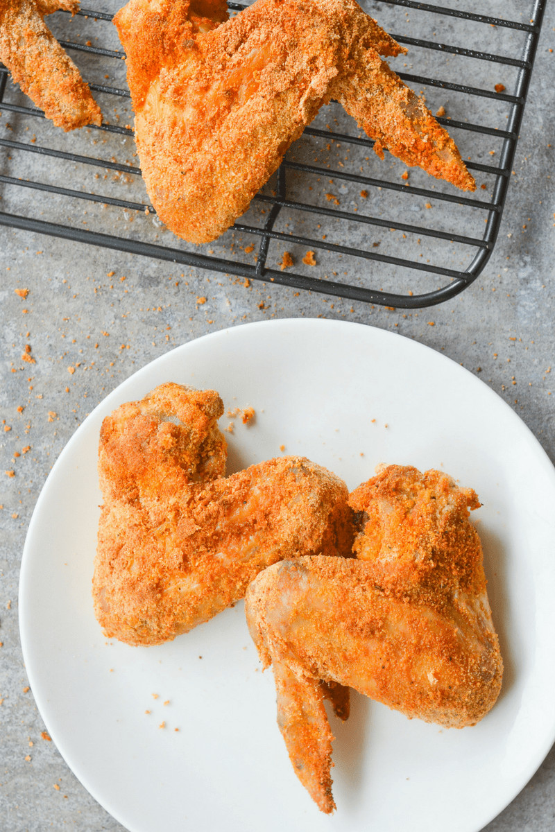 How Many Carbs In Fried Chicken
 Low Carb Crispy Oven Fried Wings Hey Keto Mama