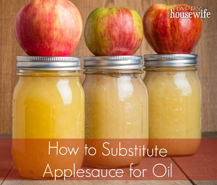 How Much Applesauce To Replace Oil
 How to Substitute Applesauce for Oil in Baking The Happy