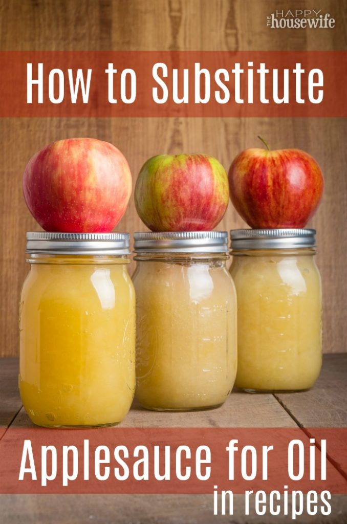 How Much Applesauce To Replace Oil
 How to Substitute Applesauce for Oil in Baking The Happy