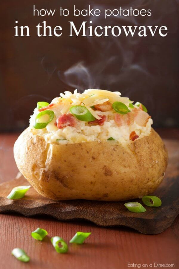 How To Bake A Potato In Microwave
 Microwave Baked Potato How to bake a potato in the microwave