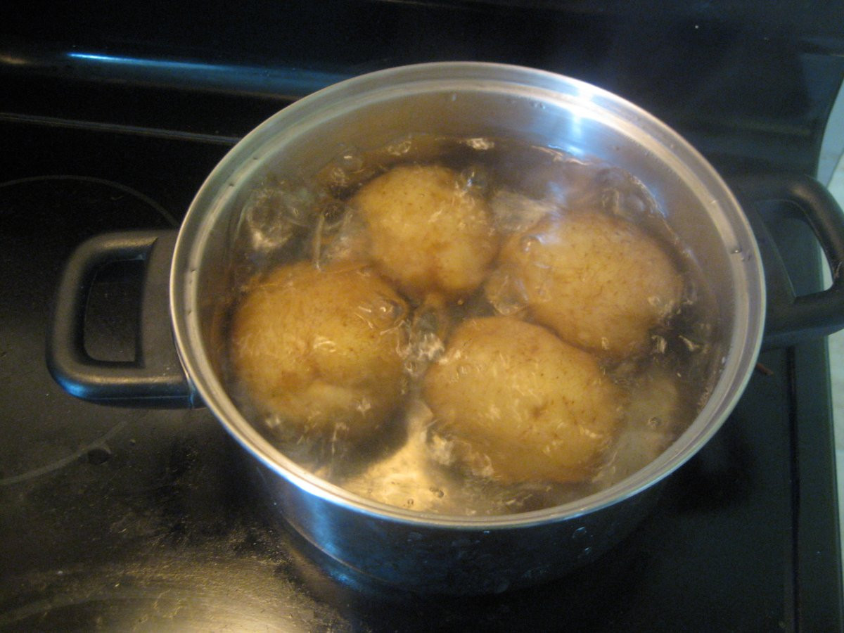 How To Boil A Potato
 Potato Salad Zemiakový Šalát recipe Slovak Cooking