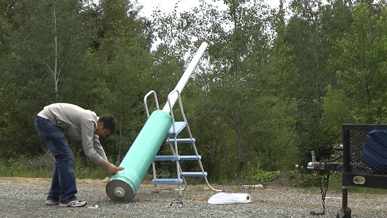 How To Build A Potato Gun
 Huge Potato Cannon Fail