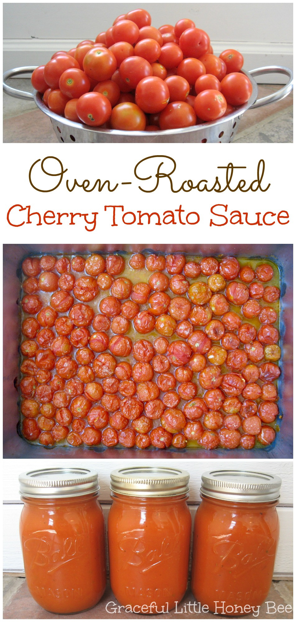 How To Can Tomato Sauce
 Oven Roasted Cherry Tomato Sauce Freezer Friendly