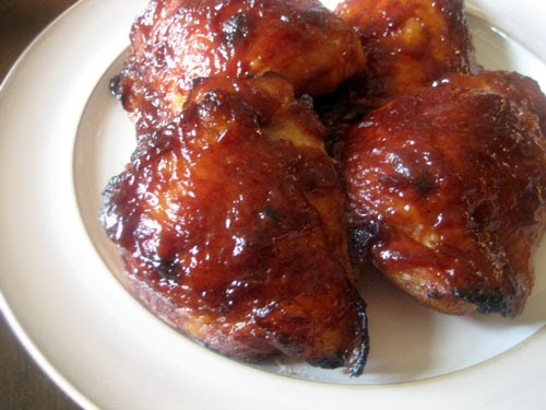 How To Cook Bone In Chicken Thighs
 The Nummy Little Blog Oven Baked BBQ Chicken Thighs