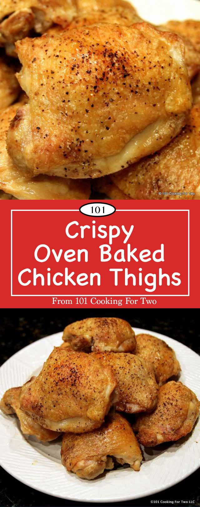 How To Cook Chicken Thighs In Oven
 Crispy Oven Baked Chicken Thighs