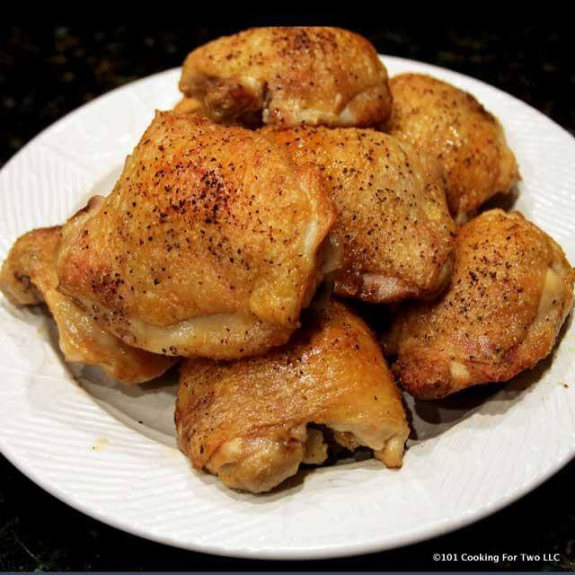 How To Cook Chicken Thighs On Stove
 Crispy Baked Chicken Thighs