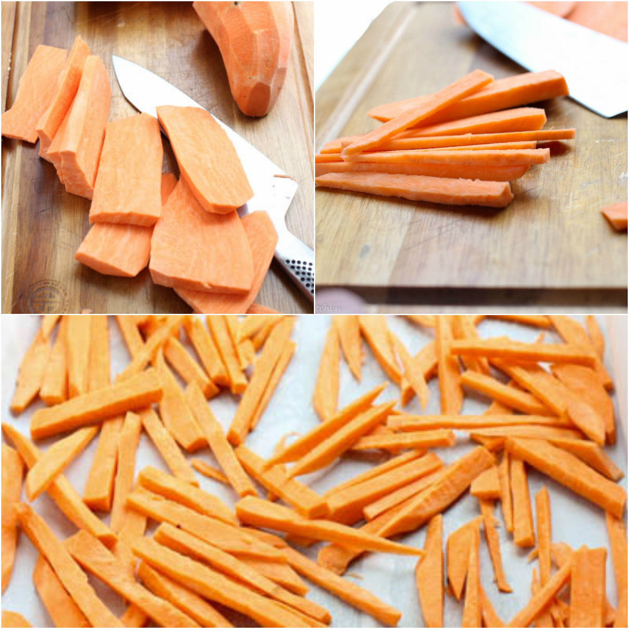 How To Cut Sweet Potato Fries
 Spicy Baked Sweet Potato Fries & Healthy Ve arian Aioli