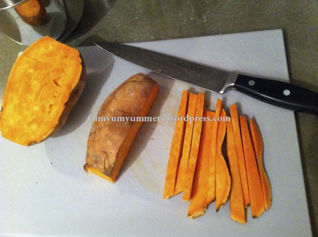 How To Cut Sweet Potato Fries
 baked sweet potato fries w lemon cilantro aioli