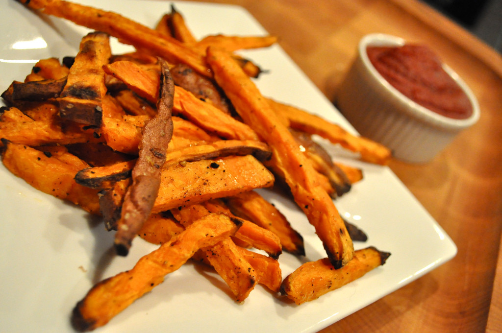 How To Cut Sweet Potato Fries
 thick cut sweet potato fries with paleo ketchup Fed & Fit