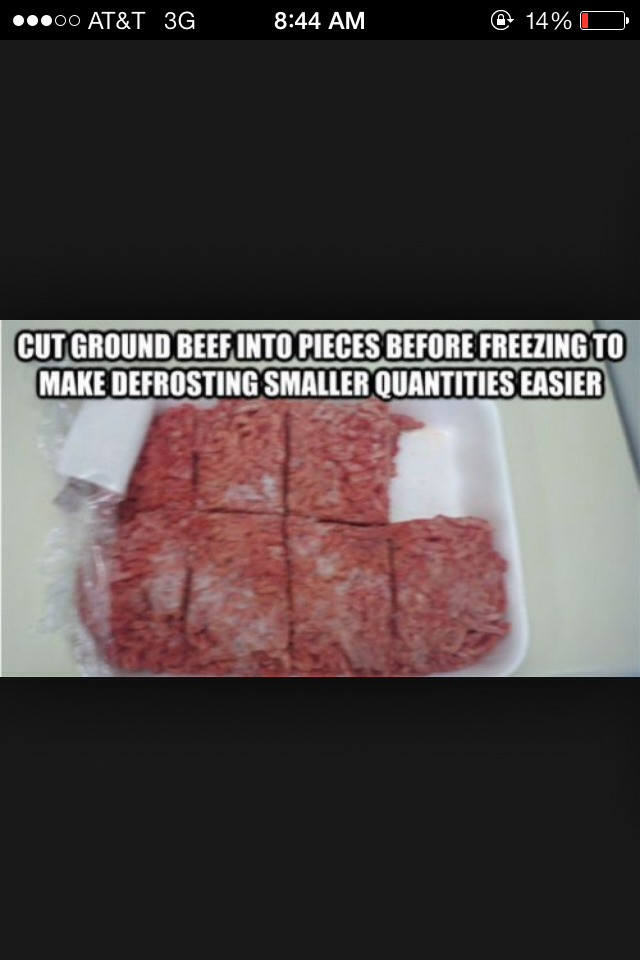How To Defrost Ground Beef
 Cut Up Ground Beef To Make Defrosting Easier Musely