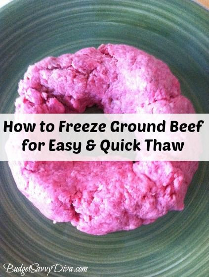 How To Defrost Ground Beef Fast
 How to Freeze Ground Beef for Quicker Thaw