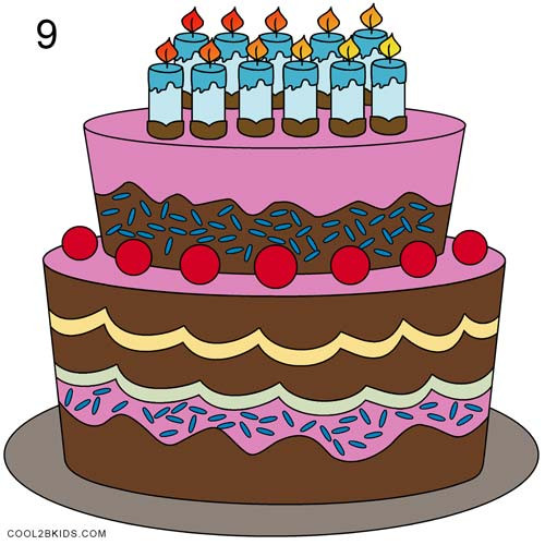 How To Draw A Birthday Cake
 How to Draw a Birthday Cake Step by Step