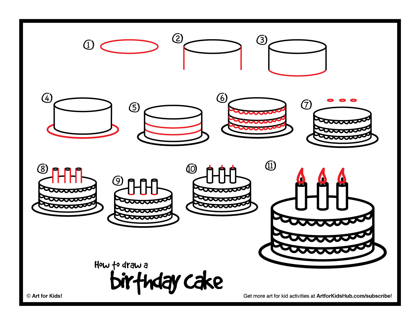 How To Draw A Birthday Cake
 Drawn cake awesome birthday Pencil and in color drawn