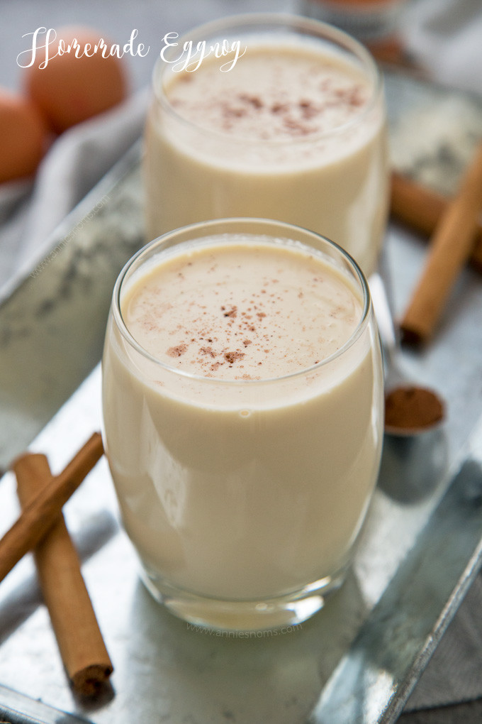 How To Drink Eggnog
 Homemade Eggnog Non Alcoholic Annie s Noms