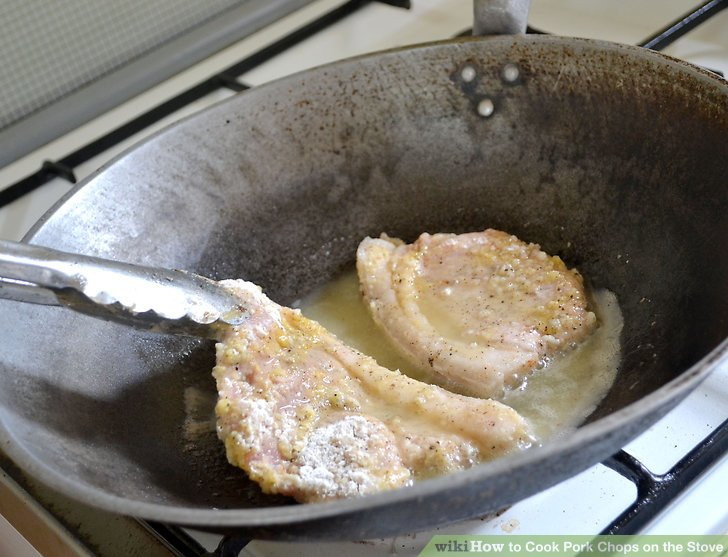 How To Fry Pork Chops On The Stove
 4 Ways to Cook Pork Chops on the Stove wikiHow