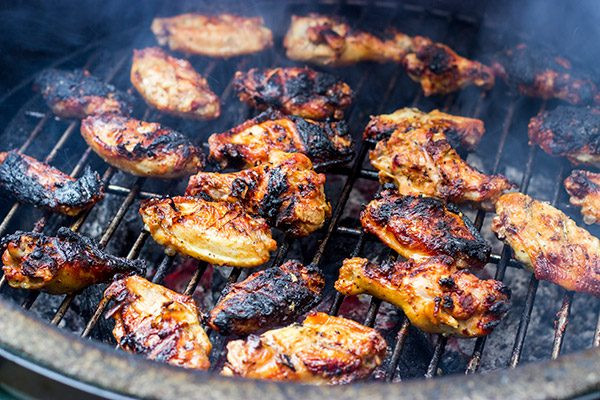 How To Grill Chicken Wings On Charcoal Grill
 Apple Bourbon BBQ Grilled Chicken Wings