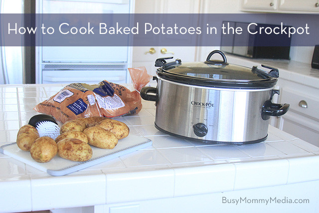 How To Make Baked Potato In Microwave
 How to Cook Baked Potatoes in the Crockpot