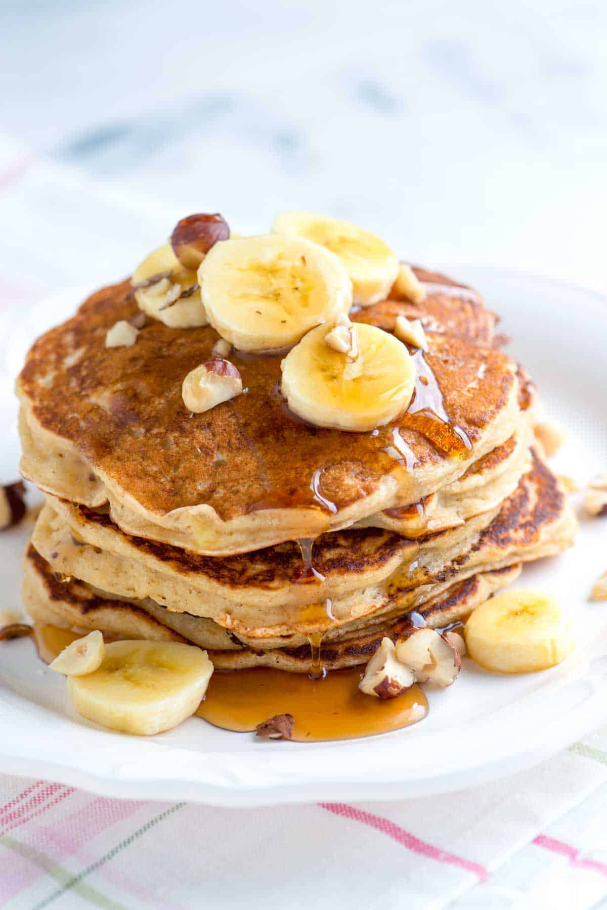 How To Make Banana Pancakes
 Spiced Buttermilk Banana Pancakes Recipe