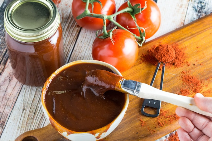 How To Make Bbq Sauce
 Sweet & Spicy Gluten Free BBQ Sauce Recipe Dishing Delish