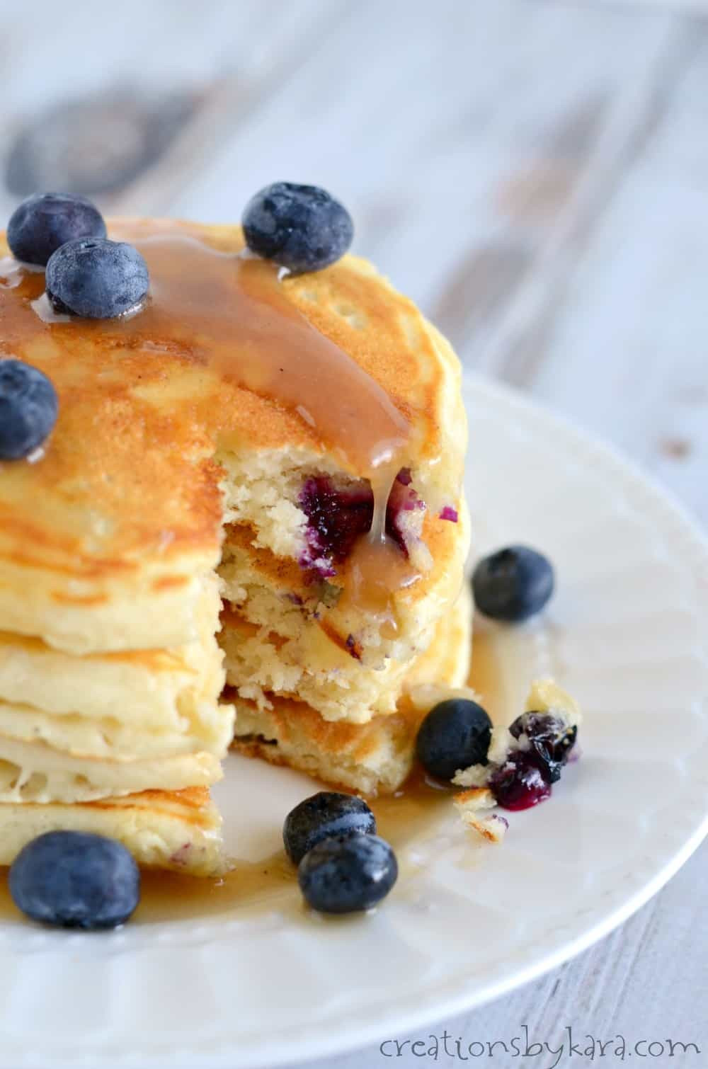 How To Make Blueberry Pancakes
 Made From Scratch Blueberry Pancakes Recipe Creations by