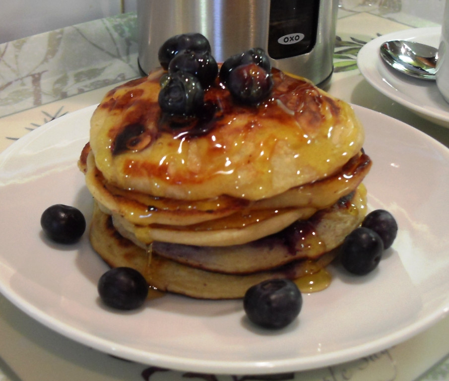 How To Make Blueberry Pancakes
 Blueberry & Banana Pancakes American Style Oxo Good