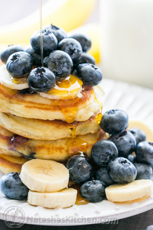 How To Make Blueberry Pancakes
 Sour Cream Blueberry Pancakes Recipe