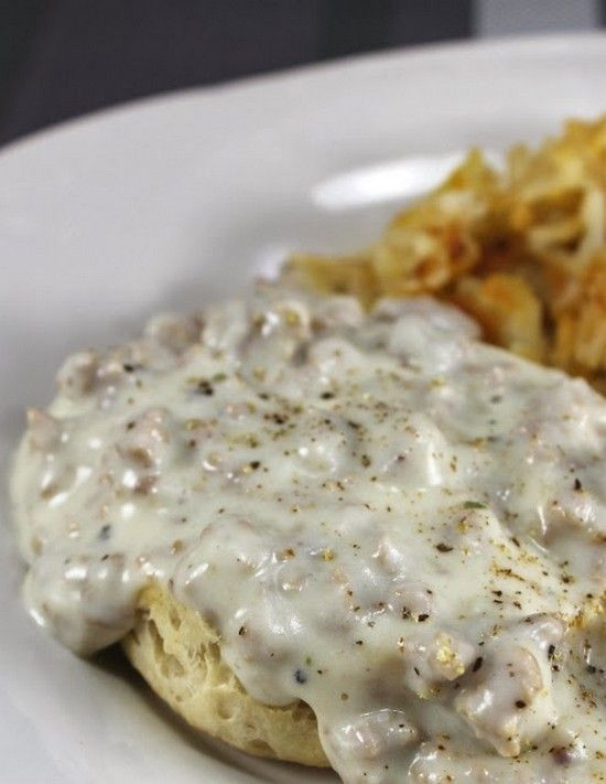 How To Make Breakfast Gravy
 The Best Biscuits and Gravy Ever foodsweet