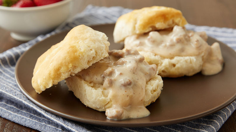 How To Make Breakfast Gravy
 Easy Biscuits and Gravy for Two Recipe Pillsbury