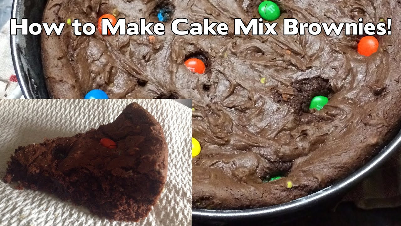 How To Make Brownies Out Of Cake Mix
 How to Make Cake Mix Brownies