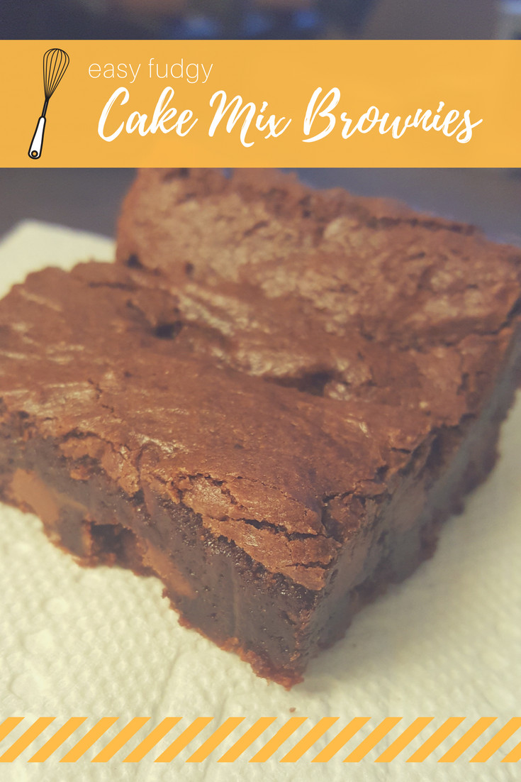 How To Make Brownies Out Of Cake Mix
 Easy Fudgy Cake Mix Brownies recipe