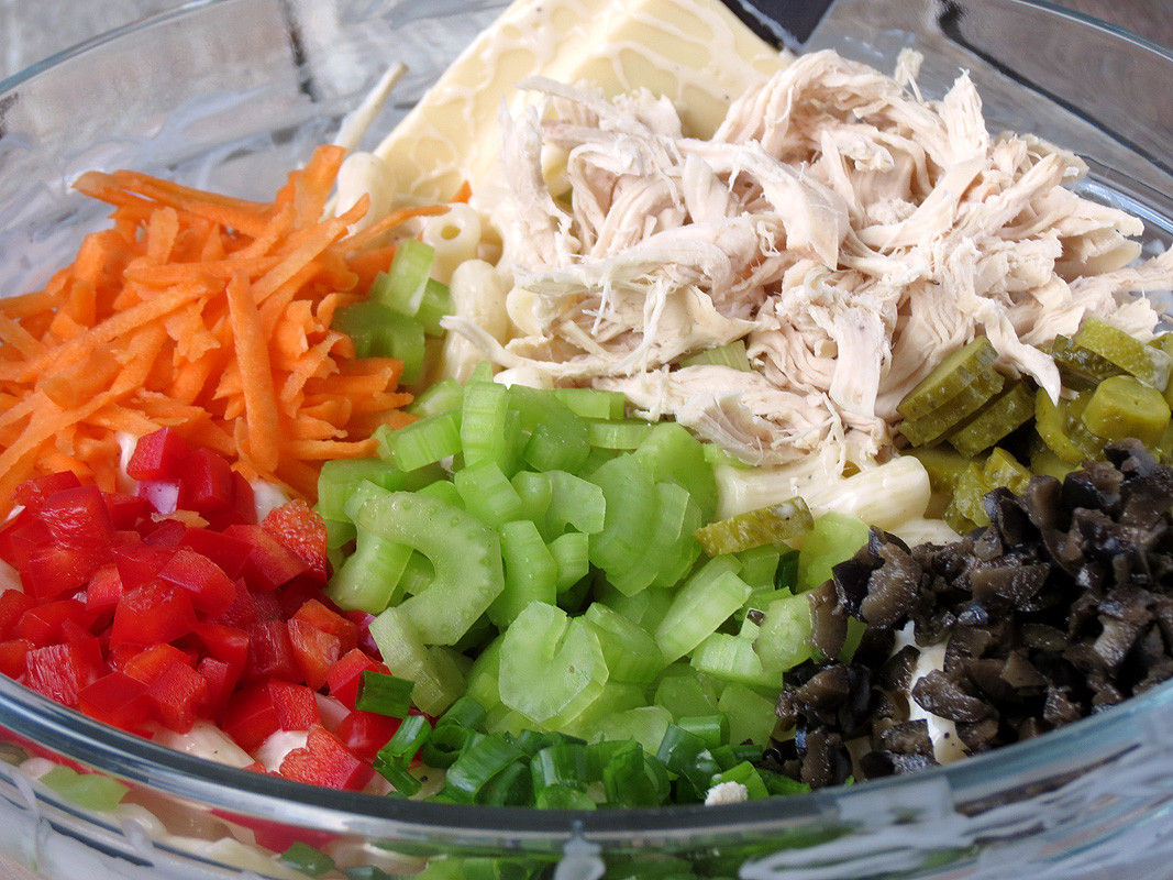 How To Make Chicken Salad
 Chicken Macaroni Salad Yummy Addiction