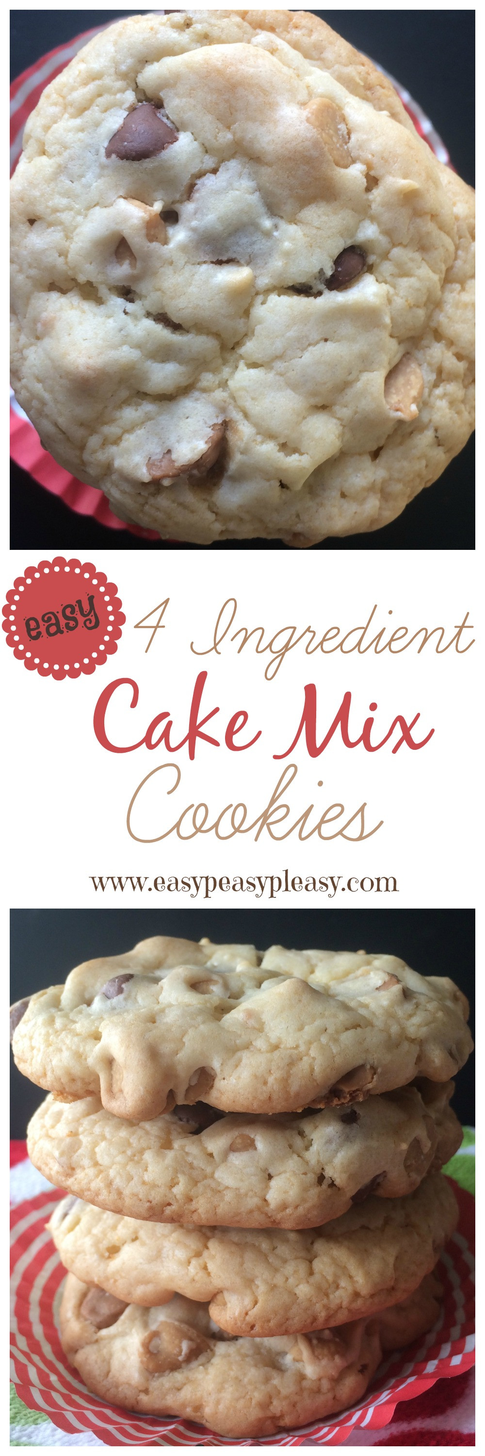 How To Make Cookies From Cake Mix
 How To Make Cookies From A Box Cake Mix Easy Peasy Pleasy