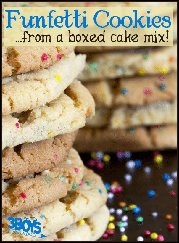 How To Make Cookies From Cake Mix
 5 Ways to make Box Cake Mix Better – 3 Boys and a Dog